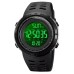 Годинник наручний чоловічий SKMEI 2070BKWT BLACK-WHITE, водостійкий тактичний годинник. Колір: чорний - фото 3