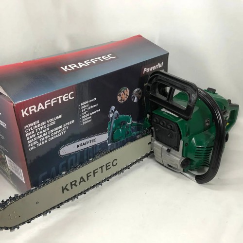 Бензопила цепная 45см KRAFFTEC 5800, Пила цепная бензиновая