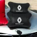 Набор подушек 2шт для автомобиля Renault, натуральная кожа, на подголовник в машину с логотипом Рено