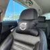 Набор кожаных подушек Volvo + брелок в подарок, Автоподушки Volvo с вышивкой