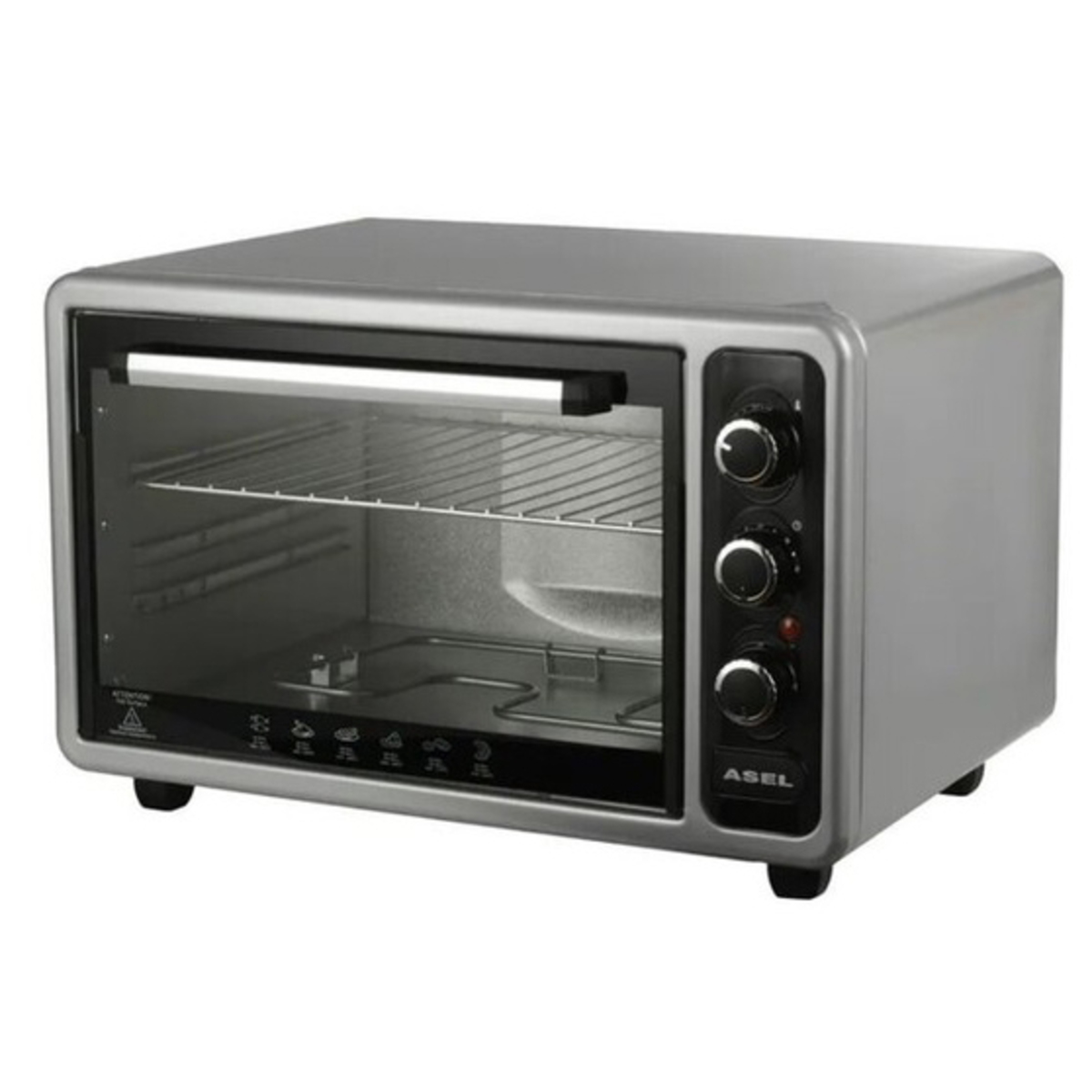 Электродуховка ASEL AF-40-24. Цвет: серый (арт. 23196)