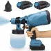 Краскопульт аккумуляторный Krafftec 48V/2Ah 600Вт 800 мл краскораспылитель портативный - фото 8