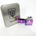 Дуговая электроимпульсная USB зажигалка Украина (металлическая коробка) HL-449. Цвет: хамелеон (арт. 12243) - фото 5