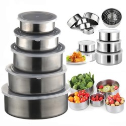 Набір харчових контейнерів Unique UN-1515 5 шт із нержавіючої сталі