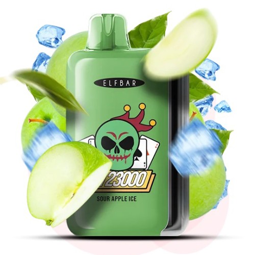 ELF BAR GH 23000 5%. Кисле Яблуко (Sour Apple Ice)