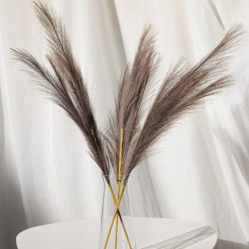 Пампас искусственный 75см 5шт/уп. Цвет: какао