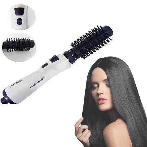 Фен-щетка для волос вращающийся фен Gemei GM-4826, фен с насадкой брашинг, вращающаяся щетка для волос