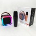 Портативна колонка з караоке мікрофоном та RGB підсвічуванням K12 10W Bluetooth. Колір: чорний - фото 2