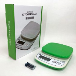 Весы кухонные QZ-158A с чашей, 10кг (1г) GREEN