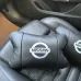 Подушки в авто 2 шт Nissan, натуральная кожа, с логотипом Ниссан, на подголовник для вашей машины