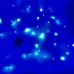 Гирлянда светодиодная роса на батарейках синяя, провод прозрачный, 5м