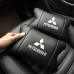 Подушки Mitsubishi из натуральной кожи, Автоподушки на подголовник + кожаный брелок с логотипом. - фото 2