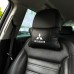 Подушки Mitsubishi из натуральной кожи, Автоподушки на подголовник + кожаный брелок с логотипом. - фото 3