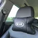 Автодушки 2 шт на подголовник Kia/Киа, натуральная кожа, черные, Подголовник для авто с комфортом - фото 11