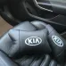 Автодушки 2 шт на подголовник Kia/Киа, натуральная кожа, черные, Подголовник для авто с комфортом - фото 2