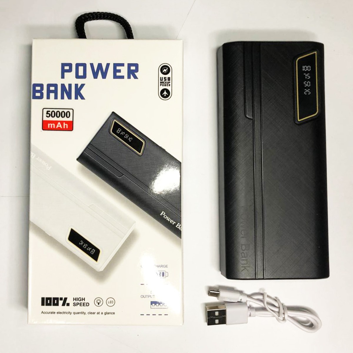 Мобільний заряд Mobile Power Bank 50000 mAh Black