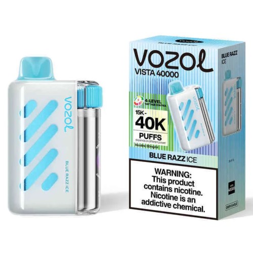 Vozol Vista 40000. Синя Малина (Blue Razz Ice)