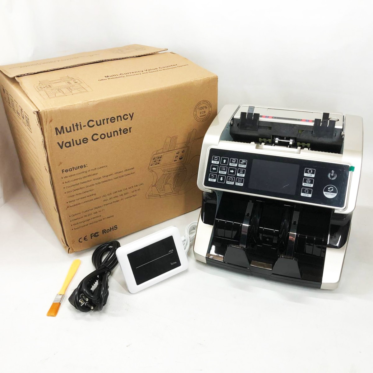 Счетчик банкнот Bill Counter AL-920 с определением номинала и детекторами UV/MG/IR (арт. 12984)