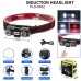 Ліхтар налобний 6532-3030+SMD(WHITE+RED), Потужний налобний ліхтар для риболовлі, Ліхтар для шолома на голову - фото 3