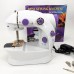 Мини швейная машинка FHSM 202 4 в 1 с педалью и подсветкой + адаптер 220V, Швейная машина для детей - фото 5