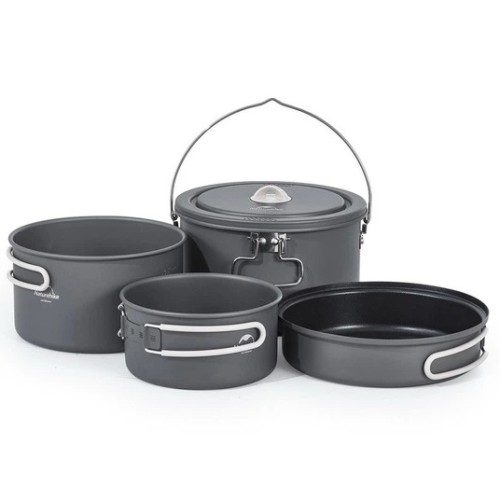 Набір посуду Naturehike CNH22CJ002 2 каструлі казанок сковорідка