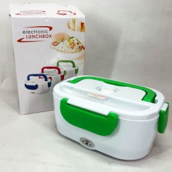 Ланч бокс электрический с подогревом Lunch Heater 220 V Pro, Термос для еды для детей. Цвет: зеленый