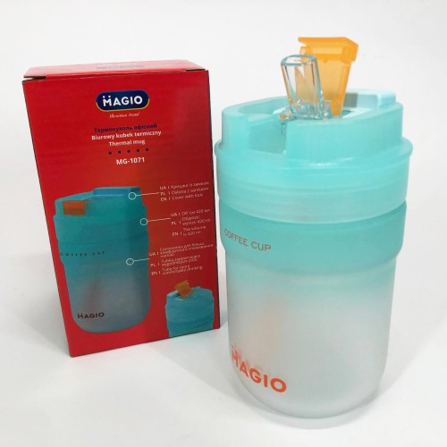 Термокружка офисная Magio MG-1071 420 мл, Термос туристический для напитков, Термосы для фитнеса