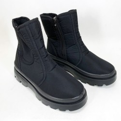 Челсі жіночі 38р 24см чорні, Черевики жіночі утеплені флісом, Базарні жіночі теплі чоботи
