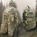 Якісний дощовик пончо (плащ-палатка) мультикам тактичний зміцнений камуфляж - фото 20