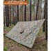 Якісний дощовик пончо (плащ-палатка) мультикам тактичний зміцнений камуфляж - фото 3