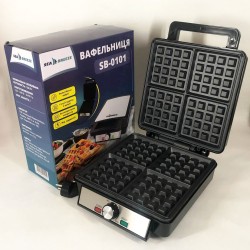 Электровафельница для бельгийских вафель SeaBreeze SB-0101 1200 Вт, Качественная вафельница для вафель