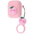 Чохол для AirPods силіконовий помаранчевий з персиком - фото 2