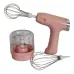 Ручной беспроводной миксер-измельчитель 2 в 1. Цвет: розовый