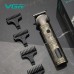 Аккумуляторная машинка для стрижки волос VGR V-962 триммер для бороды и усов с насадками 1-7 мм - фото 4