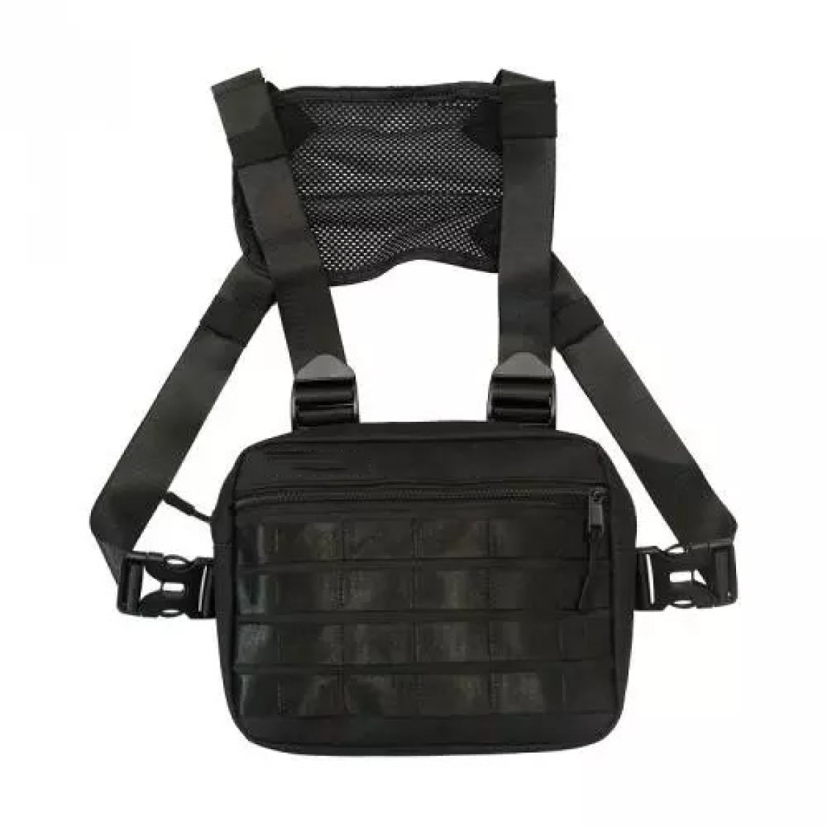 Тактическая нагрудная сумка с Cordura 1000D, мужская разгрузка черная (арт. 11042)