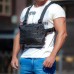 Тактическая нагрудная сумка с Cordura 1000D, мужская разгрузка черная (арт. 11042) - фото 2