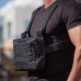 Тактическая нагрудная сумка с Cordura 1000D, мужская разгрузка черная (арт. 11042) - фото 30