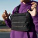 Тактическая нагрудная сумка с Cordura 1000D, мужская разгрузка черная (арт. 11042) - фото 6