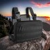 Тактическая нагрудная сумка с Cordura 1000D, мужская разгрузка черная (арт. 11042) - фото 66