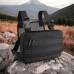 Тактическая нагрудная сумка с Cordura 1000D, мужская разгрузка черная (арт. 11042) - фото 74