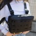 Тактическая нагрудная сумка с Cordura 1000D, мужская разгрузка черная (арт. 11042) - фото 9