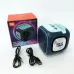 Портативная Bluetooth колонка TG359 7W с RGB подсветкой, аккумуляторная колонка для музыки. Цвет: синий
