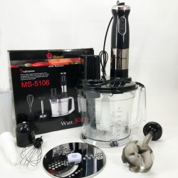 Блендер погружной многофункциональный 5в1 Domotec MS-5106 800Вт, Портативный блендер измельчитель