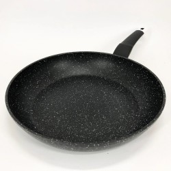 Сковорода UNIQUE UN-5137 28 см гранит темный, Сковорода с антипригарным покрытием для газовой плиты