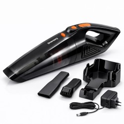 Автомобільний пилосос акумуляторний Crownberg CB-677 150Вт 2000мАч миючий фільтр LED підсвічування