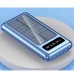 Портативное зарядное устройство на 10000 mAh, Power Bank на солнечной батарее, зарядка. Цвет: синий - фото 3