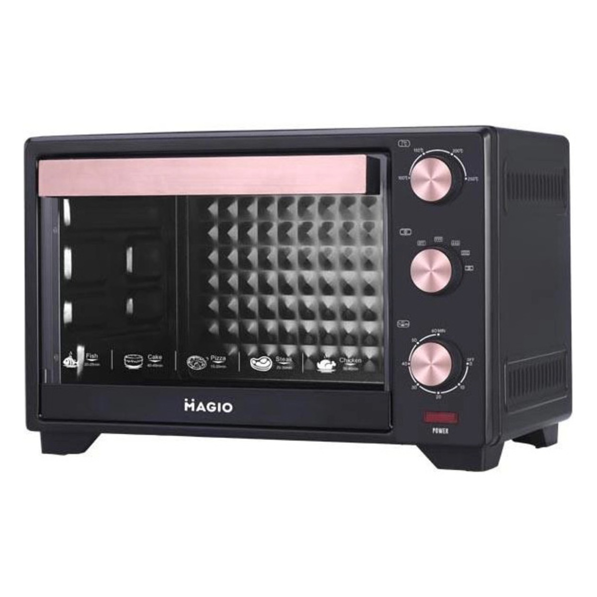 Электрическая печь MAGIO MG-247 1500 Вт, Духовка электрическая настольная с конвекцией, Мини духовка (арт. 22902)