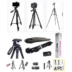Штатив + пульт ДУ для камеры и телефона TRIPOD 3388, штатив тринога, напольный штатив, студийная стойка