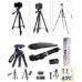 Штатив + пульт ДУ для камеры и телефона TRIPOD 3388, штатив тринога, напольный штатив, студийная стойка - фото 2