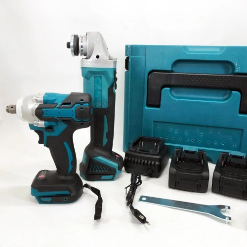 Набор 2 в 1 шуруповёрт + гайковёрт в чемодане 2 аккумулятора